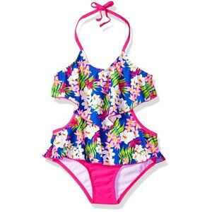 Tommy Bahama Monokini girls Aloha floral one-piece swimsuit size 4